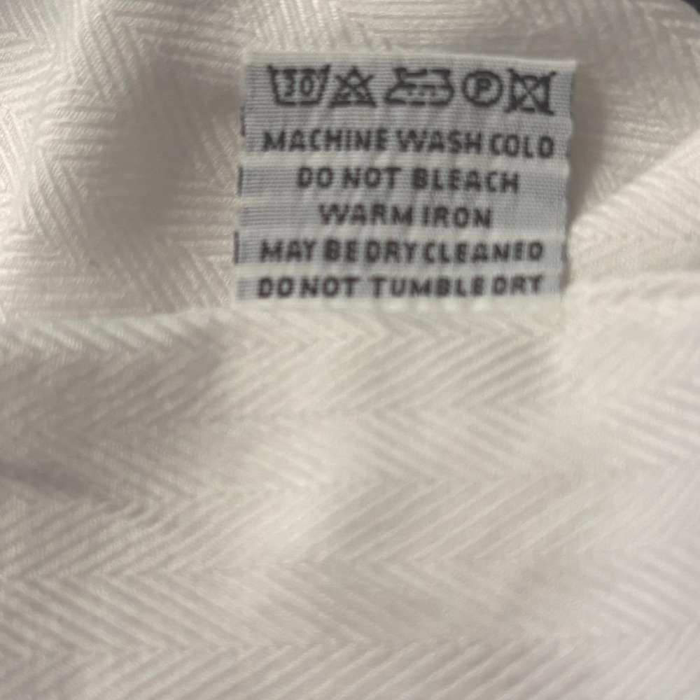 Harry & Sons Men's Size 17 34/35  XL Old Money White Dress Shirt Made in Italy. - Picture 8 of 8